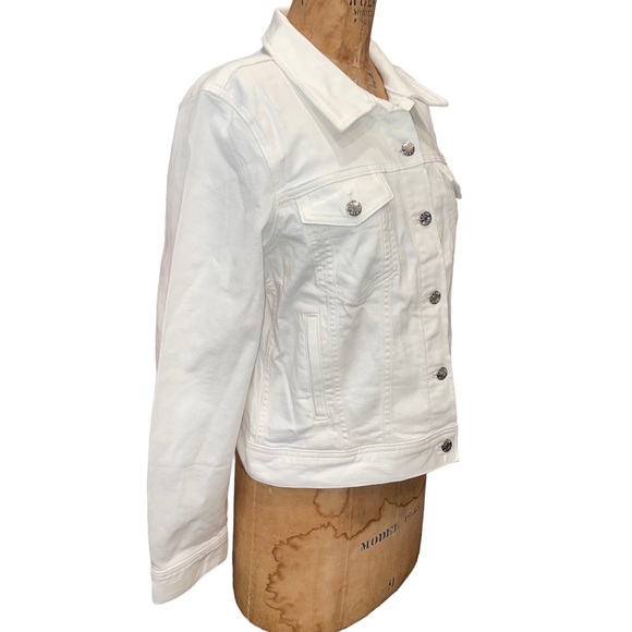 NEW J Crew white denim jacket an581, Size M NWT - Picture 4 of 8